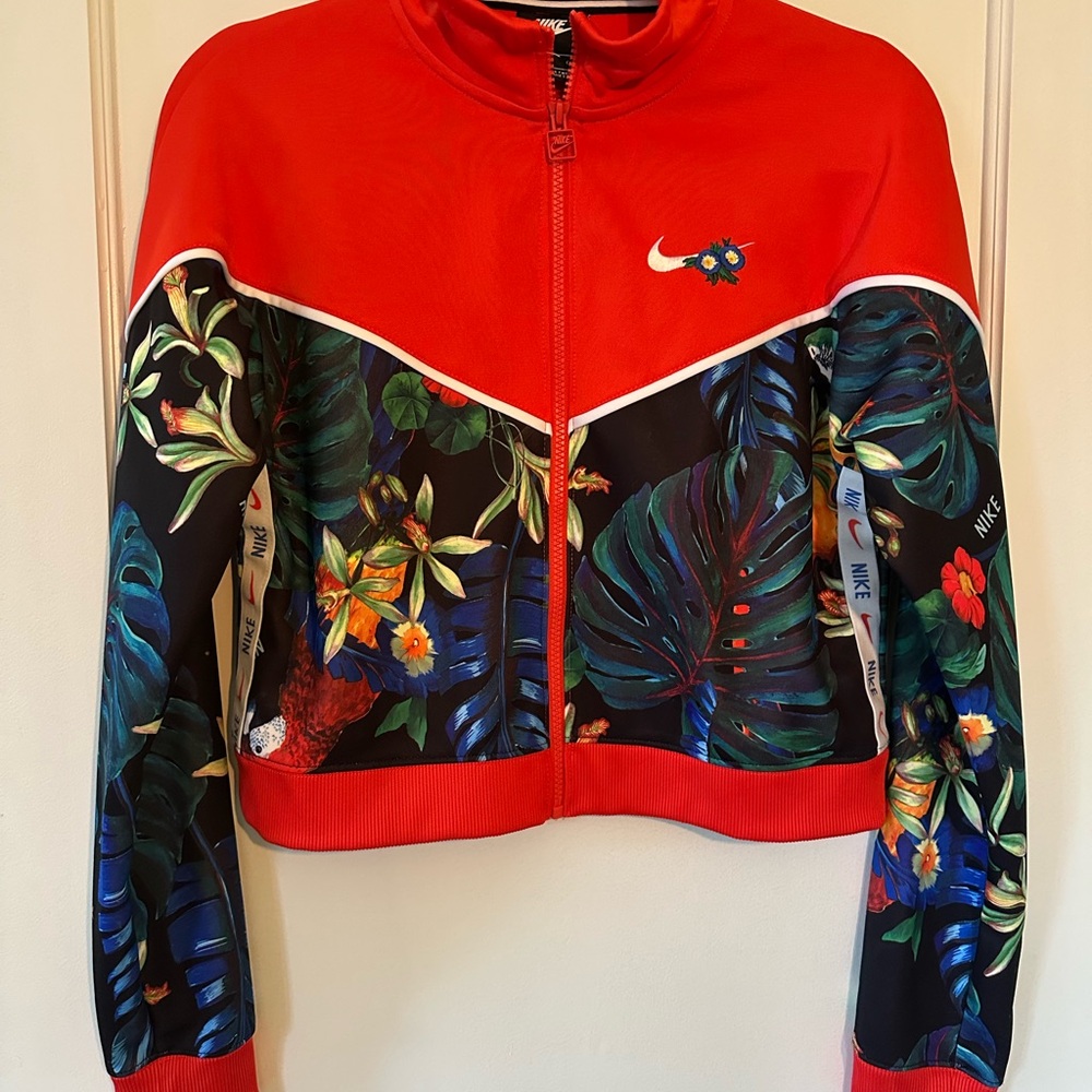 Nike Women's Red Floral Jacket